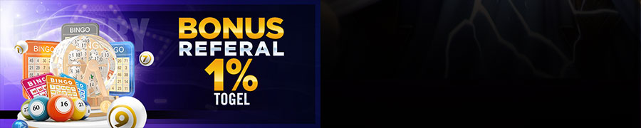 BONUS REFERRAL 1% SEUMUR HIDUP KHUSUS TOGEL